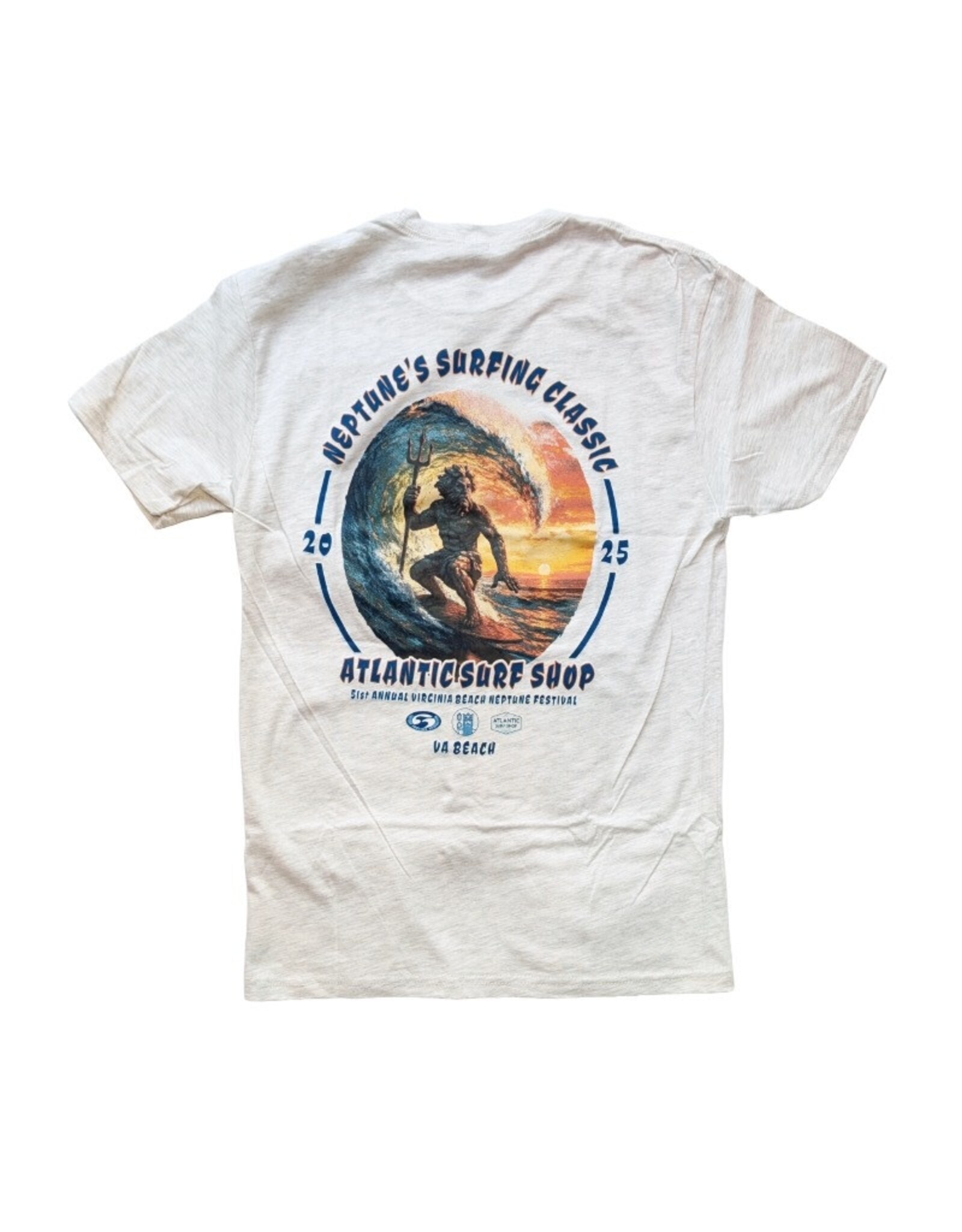 Atlantic Surf Co Atlantic Surf Neptune's Classic 2025 T-shirt Oatmeal