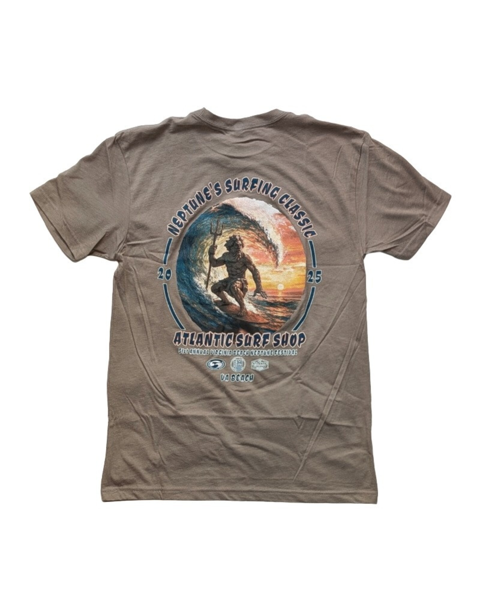 Atlantic Surf Co Atlantic Surf Neptune's Classic 2025 T-shirt Grey