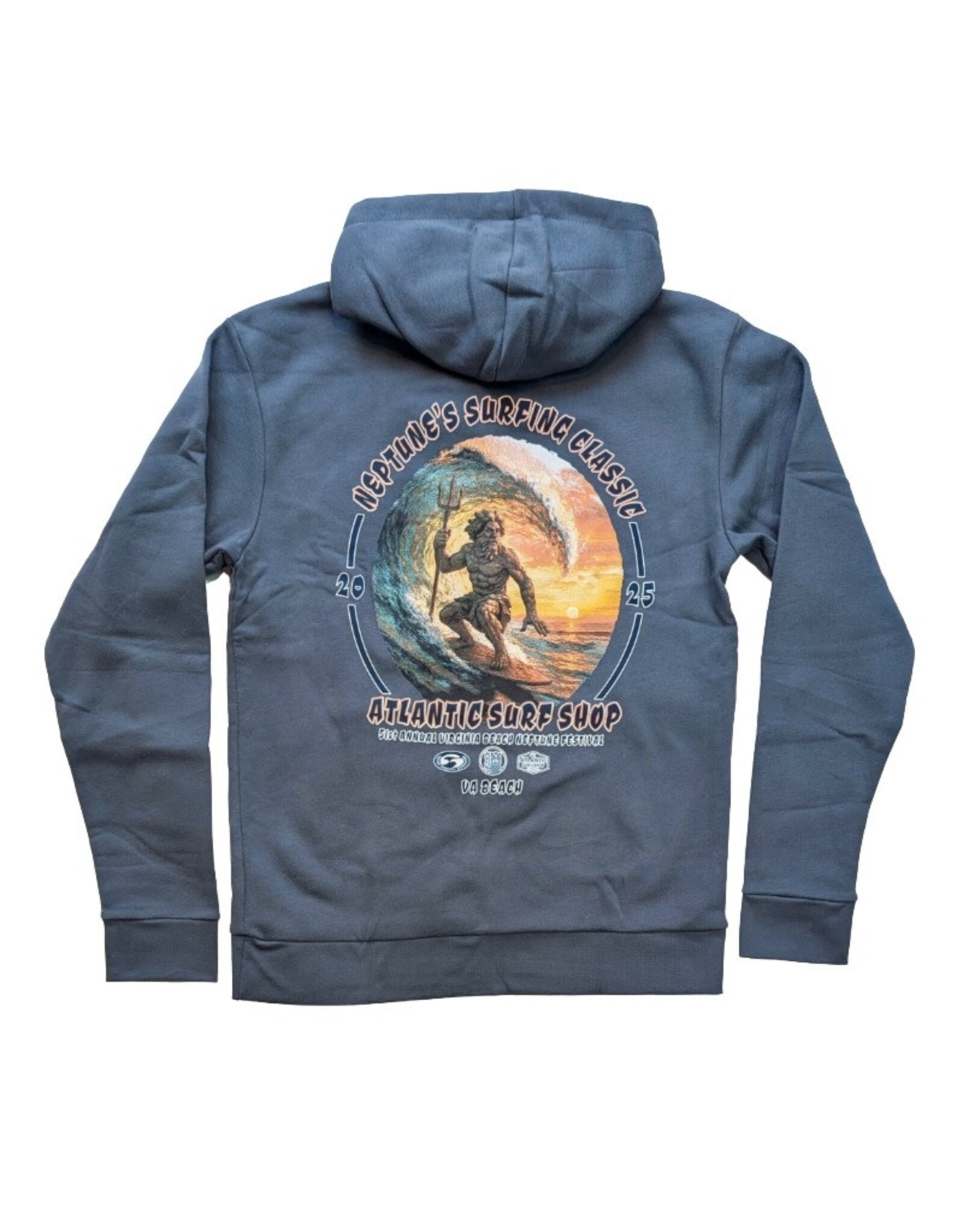 Atlantic Surf Co Atlantic Surf Neptune's Classic 2025 Hoodie Slate Blue