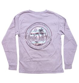 Atlantic Surf Co Atlantic Surf Happiness Waves Longsleeve T-shirt Lavender