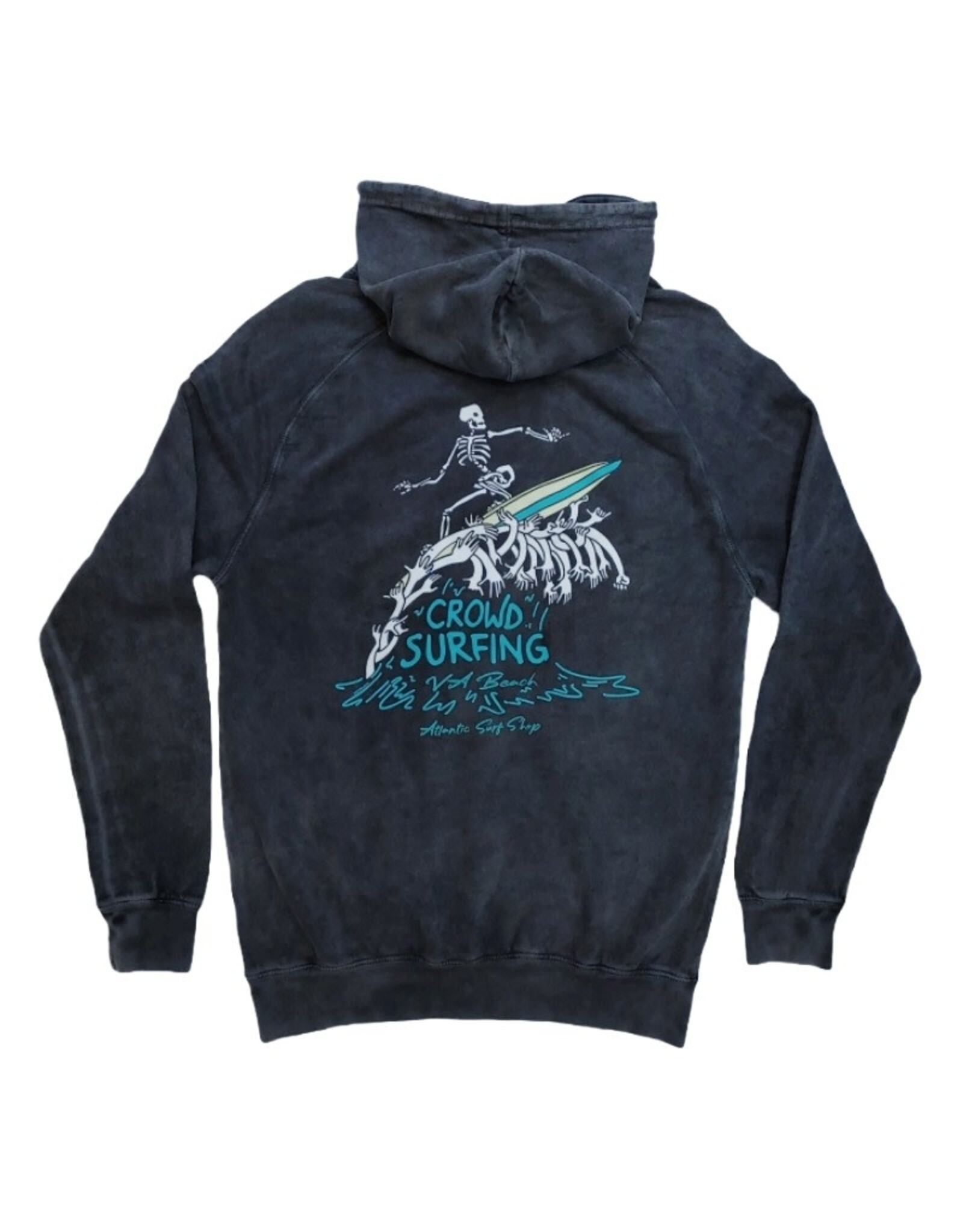 Atlantic Surf Co Atlantic Surf Shop Crowd Surfing Vintage Hoodie