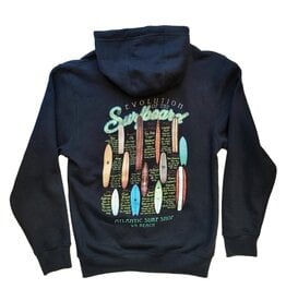 Atlantic Surf Co Atlantic Surf Surfboard Evolution Zip Up Hoodie Navy