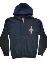 Atlantic Surf Co Atlantic Surf Surfboard Evolution Zip Up Hoodie Navy