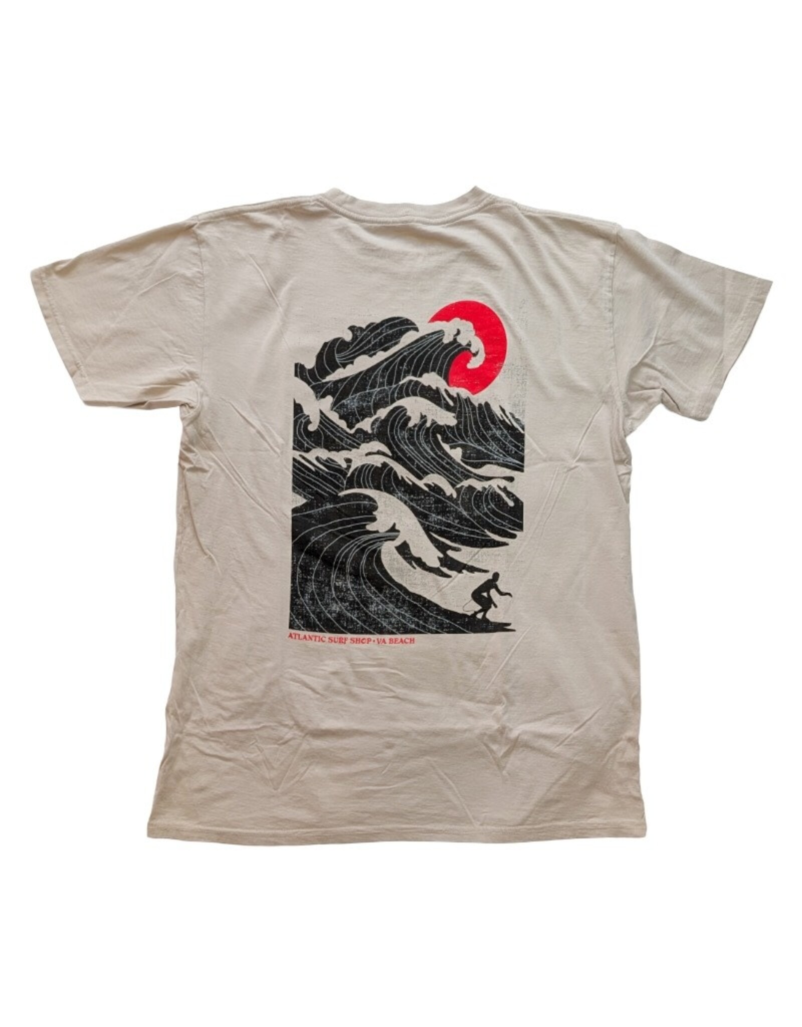 Atlantic Surf Co Atlantic Surf Legendary Waves T-shirt Stone Grey