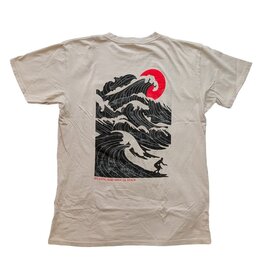 Atlantic Surf Co Atlantic Surf Legendary Waves T-shirt Stone Grey