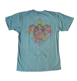 Atlantic Surf Co Atlantic Surf Iridescent Sea Turtle T-shirt Teal