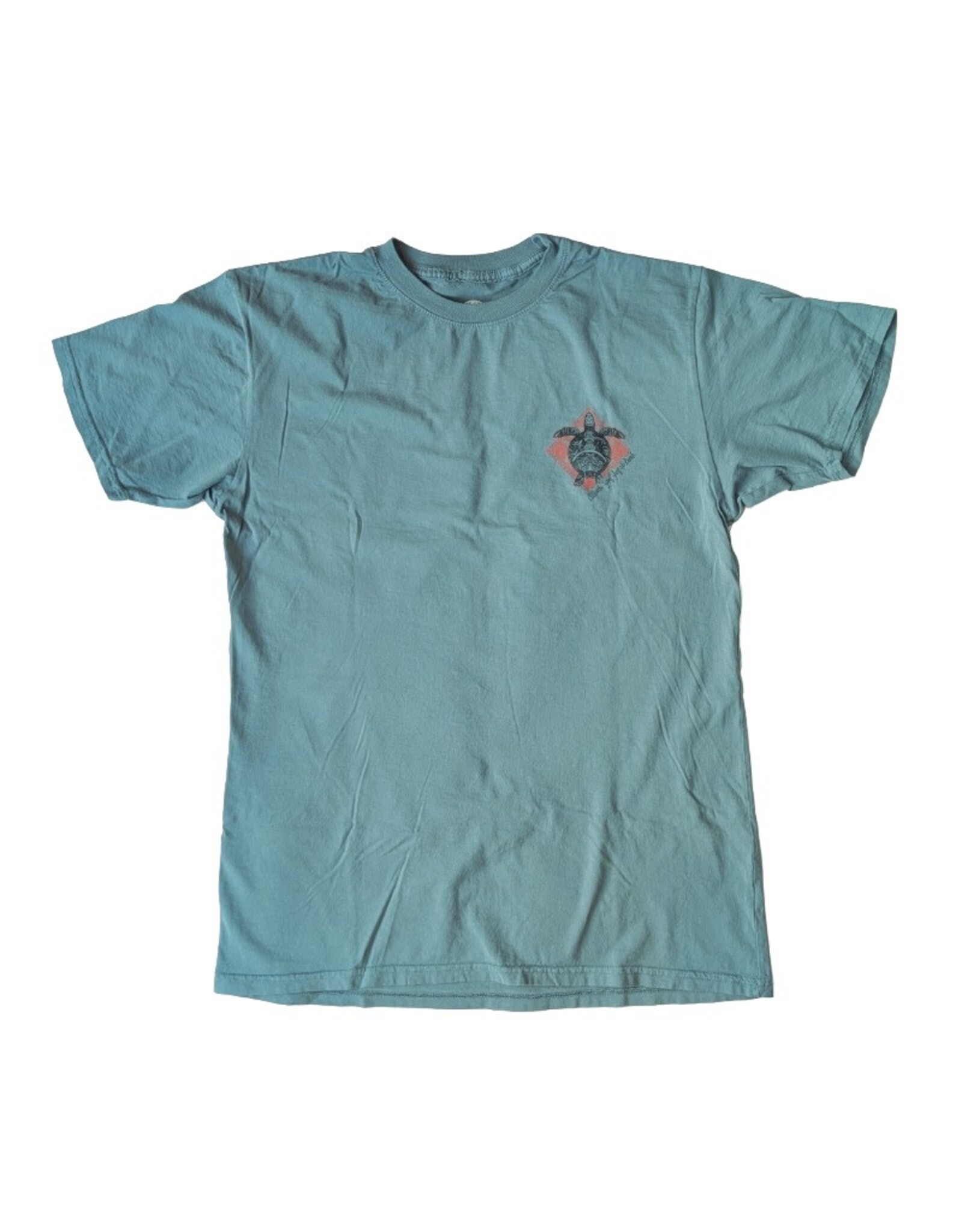 Atlantic Surf Co Atlantic Surf Iridescent Sea Turtle T-shirt Teal
