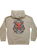 Atlantic Surf Co Atlantic Surf Lurking Octo Youth Hoodie Stone