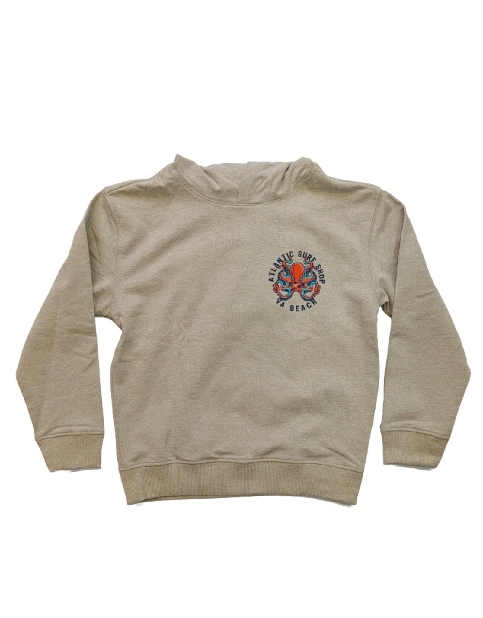 Atlantic Surf Co Atlantic Surf Lurking Octo Youth Hoodie Stone
