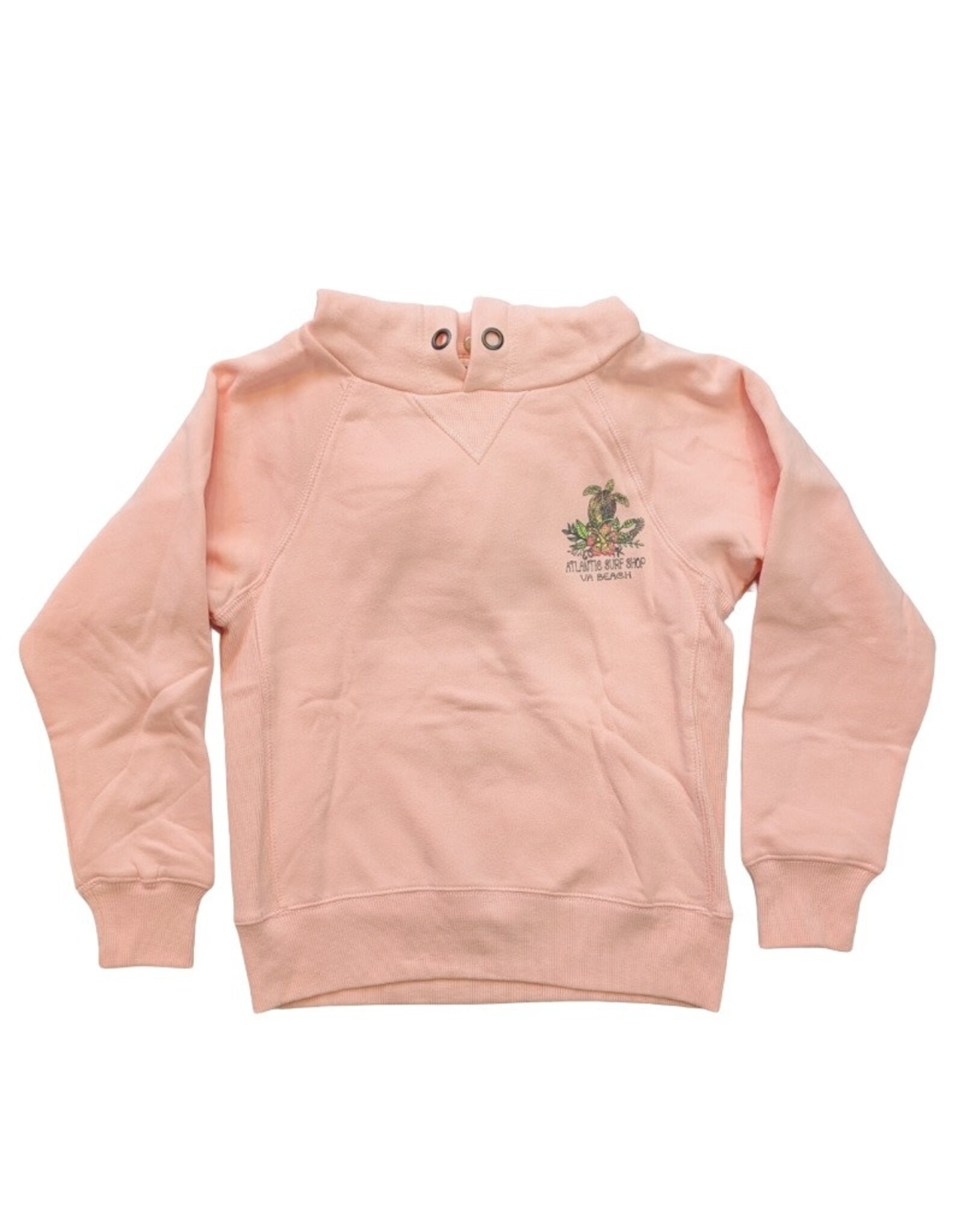 Atlantic Surf Co Atlantic Surf Tropical Turtle Youth Hoodie Pink