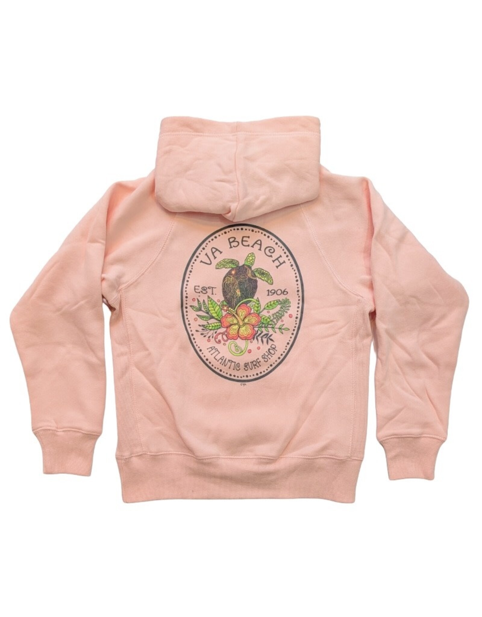 Atlantic Surf Co Atlantic Surf Tropical Turtle Youth Hoodie Pink