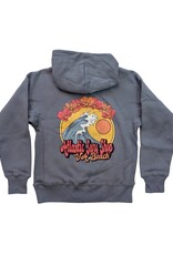 Atlantic Surf Co Atlantic Surf Ocean Flower Youth Hoodie Grey Blue