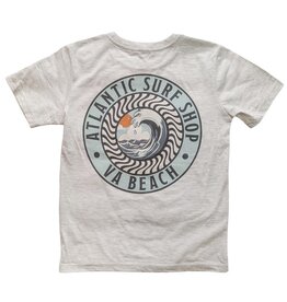 Atlantic Surf Co Atlantic Surf Hypnotic Wave Youth T-shirt Ivory