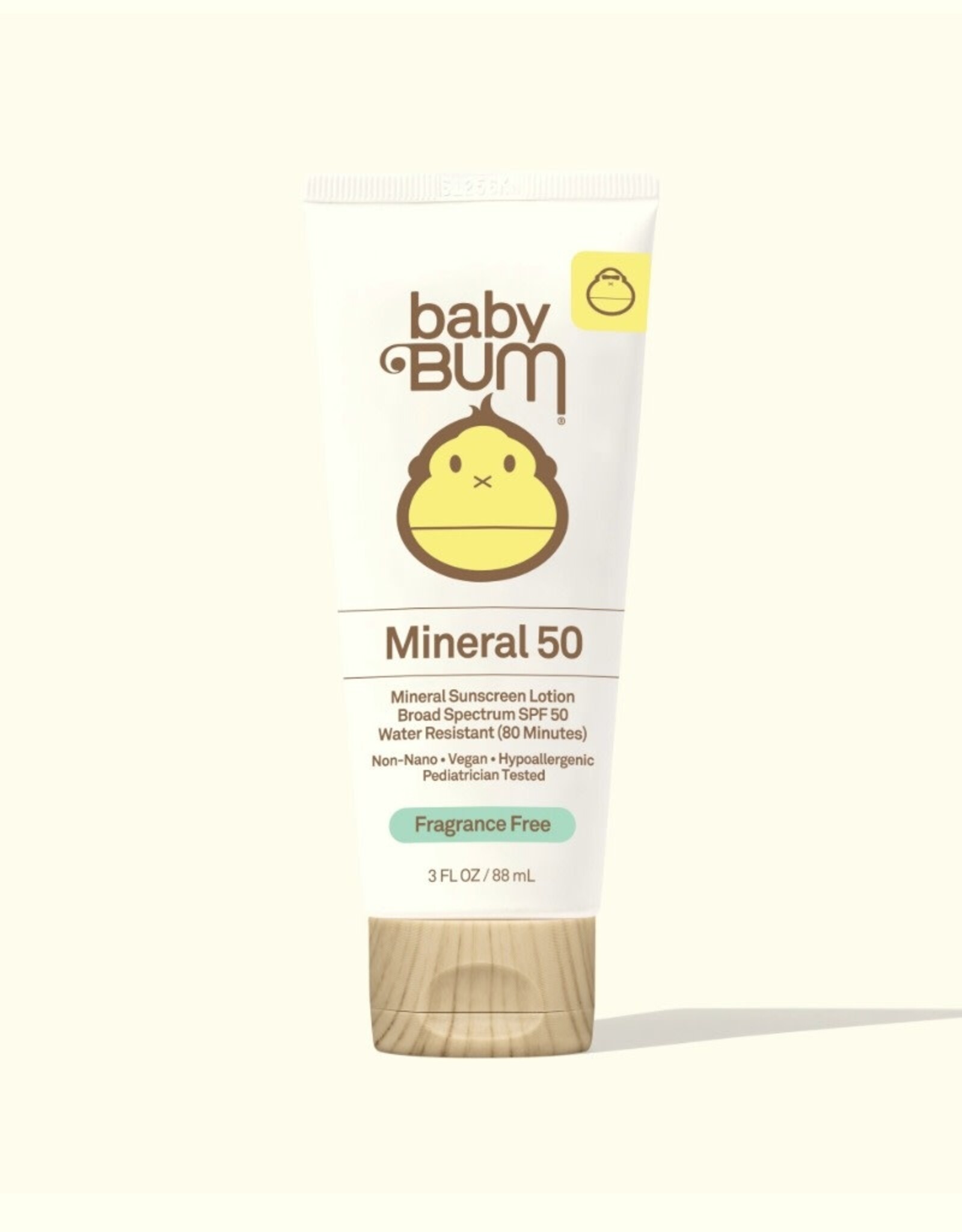 Sun Bum Baby Bum SPF 50 Mineral Sunscreen Lotion Fragrance Free 3 oz.