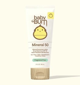 Sun Bum Baby Bum SPF 50 Mineral Sunscreen Lotion Fragrance Free 3 oz.