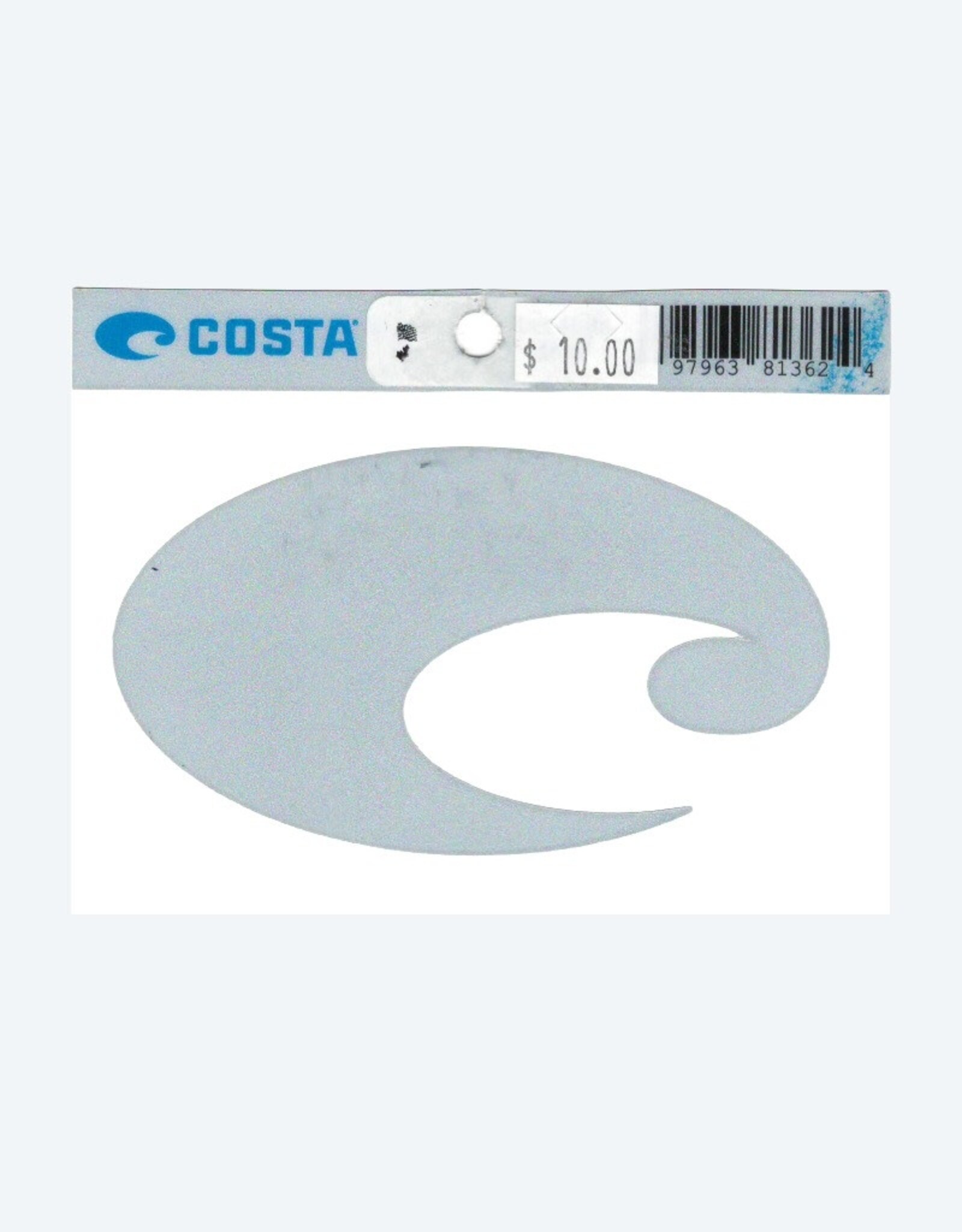 Costa Del Mar Costa Reflective Decal Silver