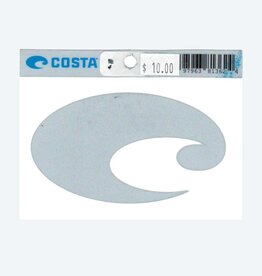 Costa Del Mar Costa Reflective Decal Silver