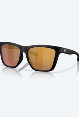 Costa Del Mar Costa Panga II Matte Black Sunglasses Gold Mirror 580G