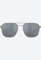 Costa Del Mar Costa Wader 294 Brushed Gunmetal Sunglasses Grey Silver Mirror 580P