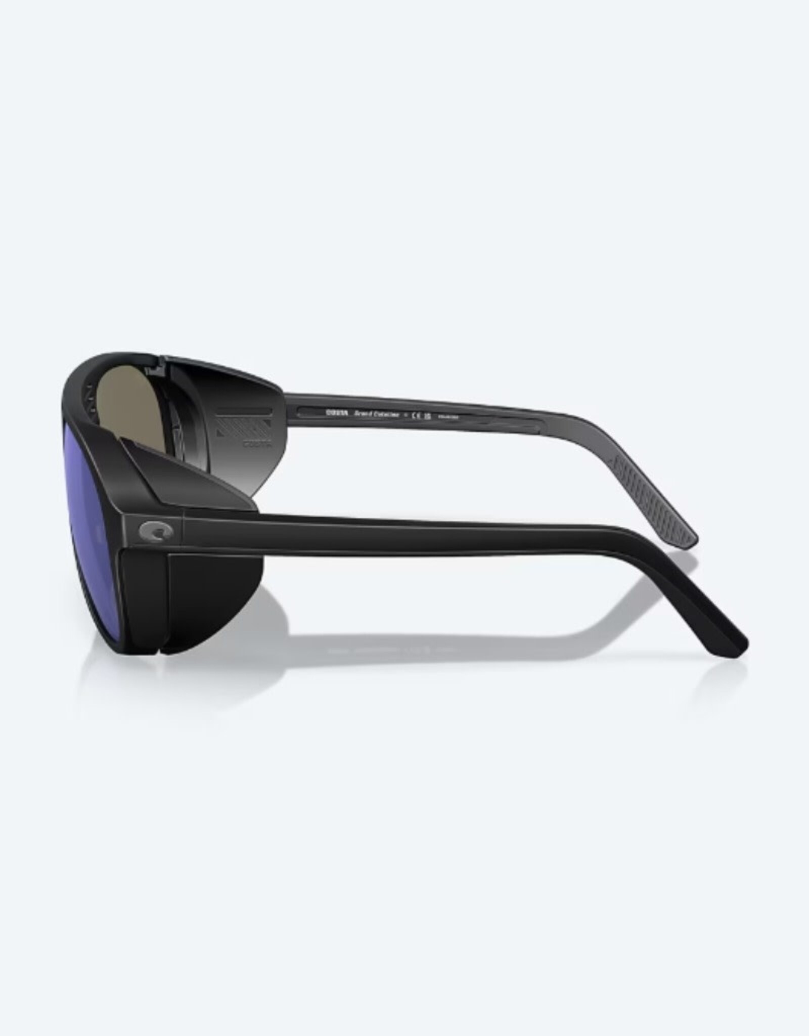 Costa Del Mar Costa Grand Catalina Matte Black Sunglasses Blue Mirror 580G