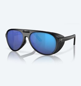 Costa Del Mar Costa Grand Catalina Matte Black Sunglasses Blue Mirror 580G