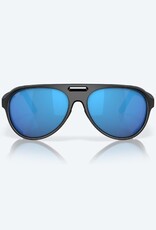 Costa Del Mar Costa Grand Catalina Matte Black Sunglasses Blue Mirror 580G