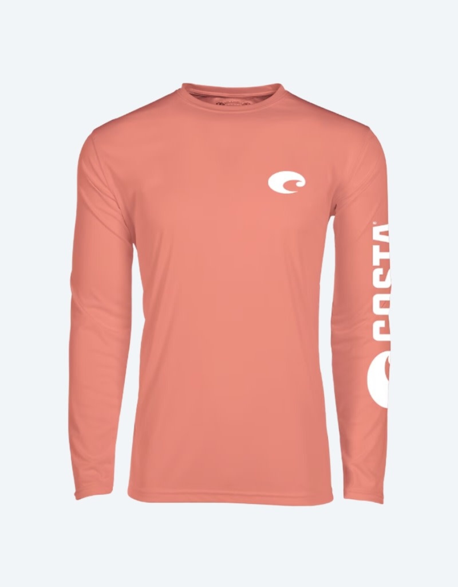 Costa Del Mar Costa Technical Crew Long Sleeve T-shirt Salmon