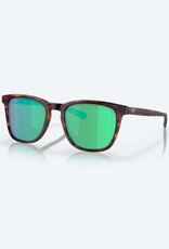 Costa Del Mar Costa Sullivan 191 Matte Tortoise Sunglasses Green Mirror 580G
