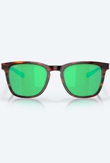 Costa Del Mar Costa Sullivan 191 Matte Tortoise Sunglasses Green Mirror 580G