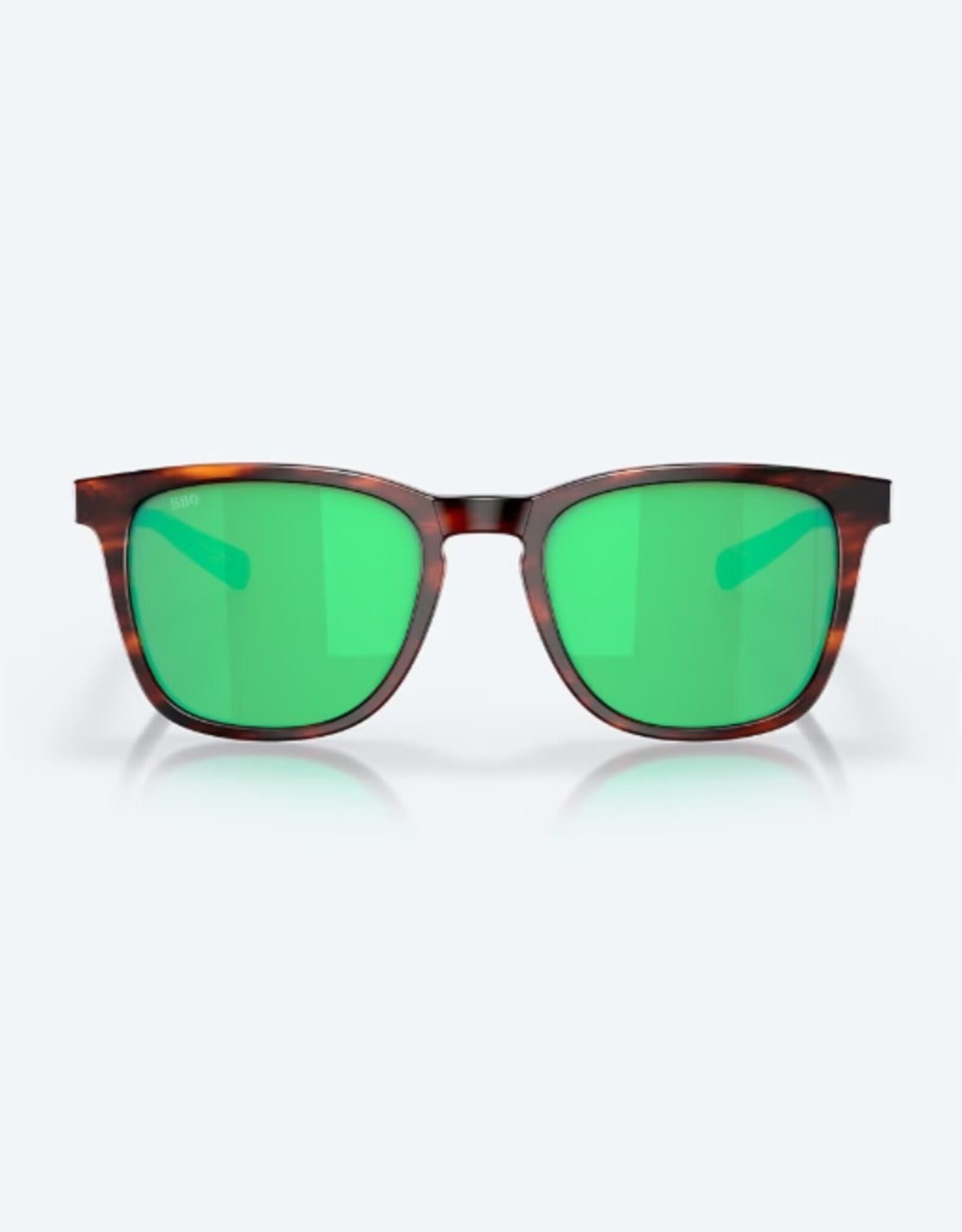 Costa Del Mar Costa Sullivan 191 Matte Tortoise Sunglasses Green Mirror 580G