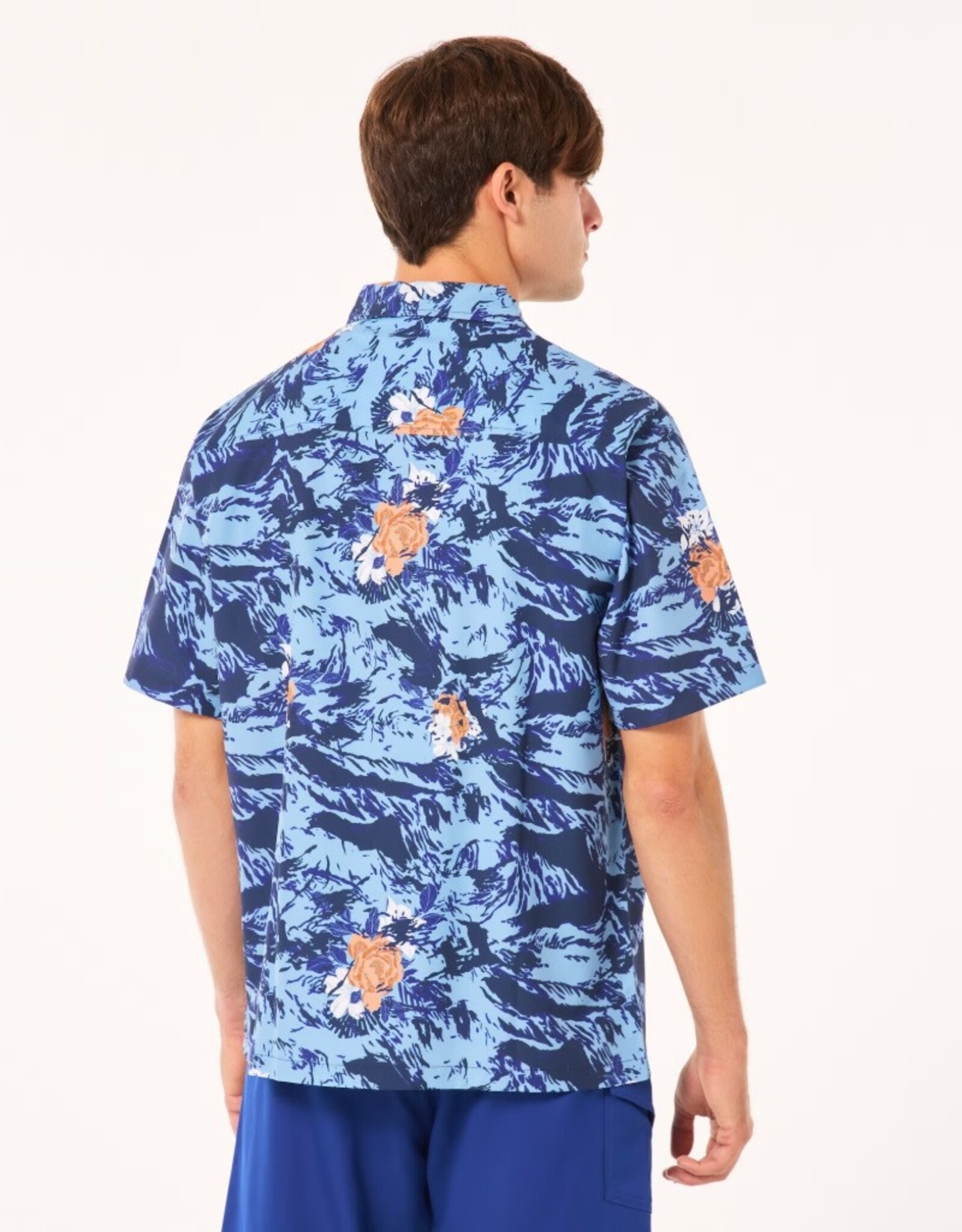 Oakley Oakley All Day Rc Shirt Tiger Flowers Camo Blue