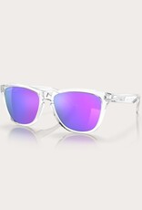 Oakley Oakley Frogskins Polished Clear Sunglasses Prizm Violet