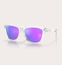 Oakley Oakley Frogskins Polished Clear Sunglasses Prizm Violet