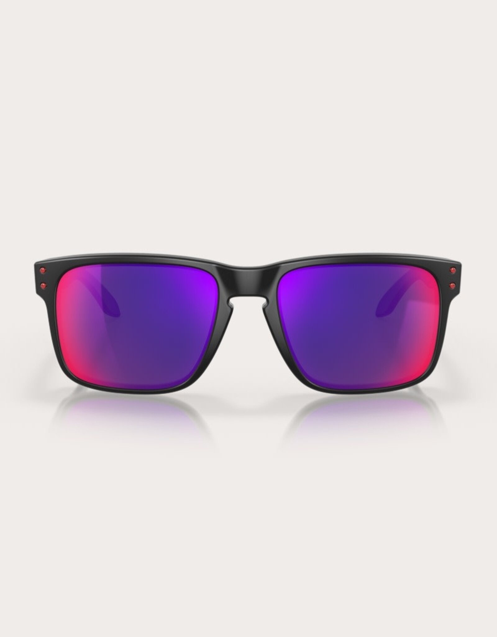 Oakley Oakley Holbrook Matte Black Sunglasses Positive Red Iridium