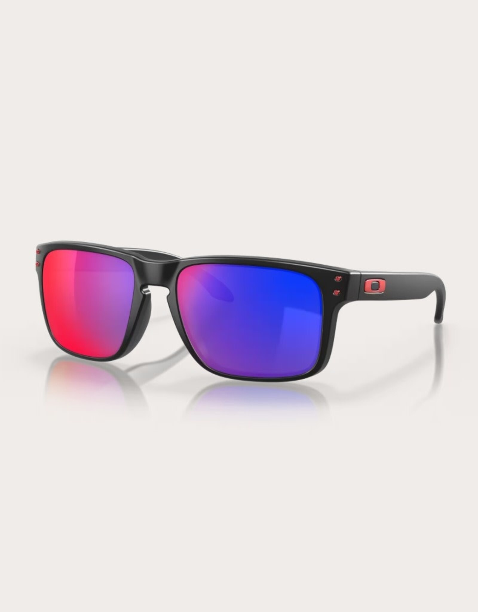 Oakley Oakley Holbrook Matte Black Sunglasses Positive Red Iridium