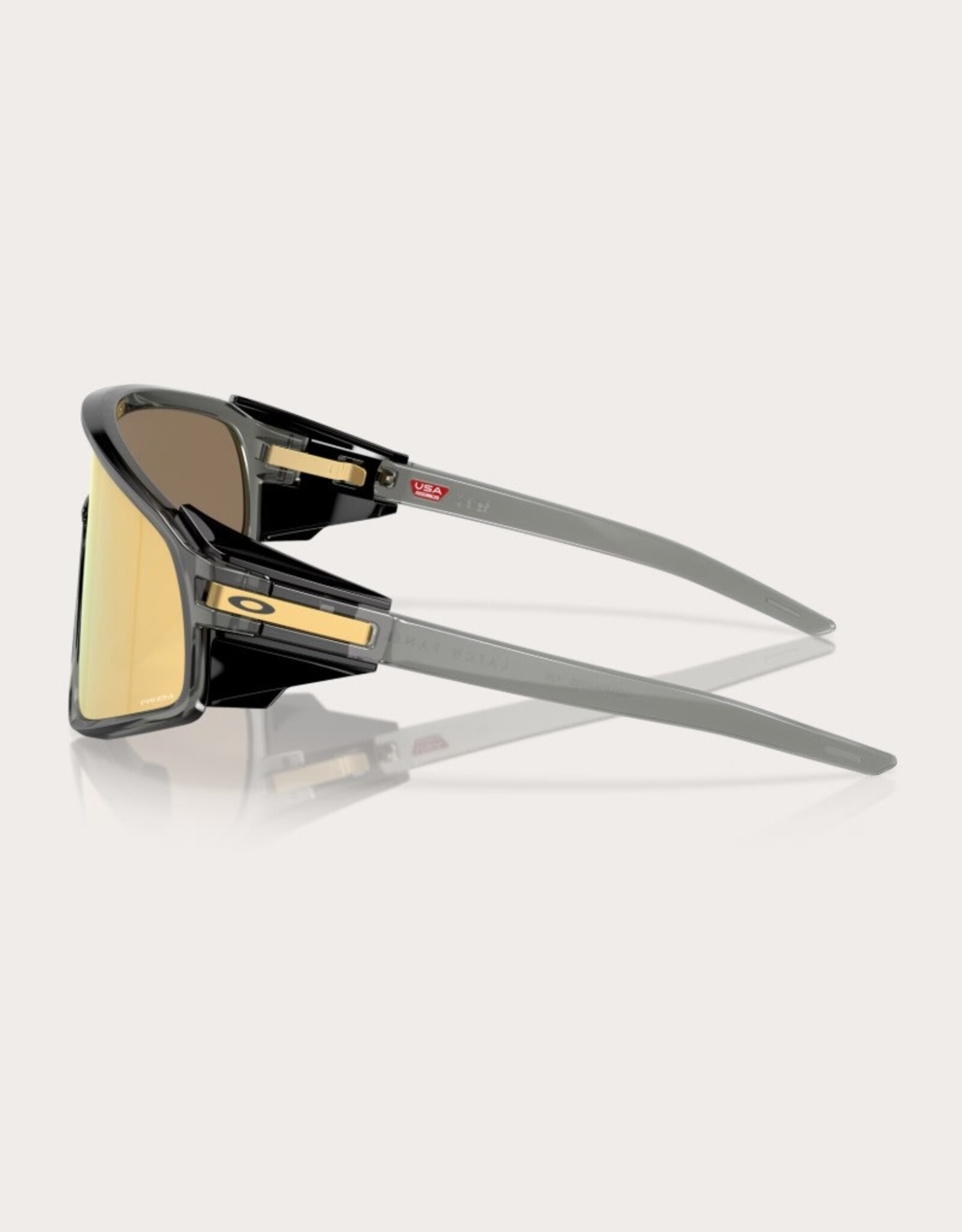 Oakley Oakley Latch Panel Grey Smoke Sunglasses Prizm 24K