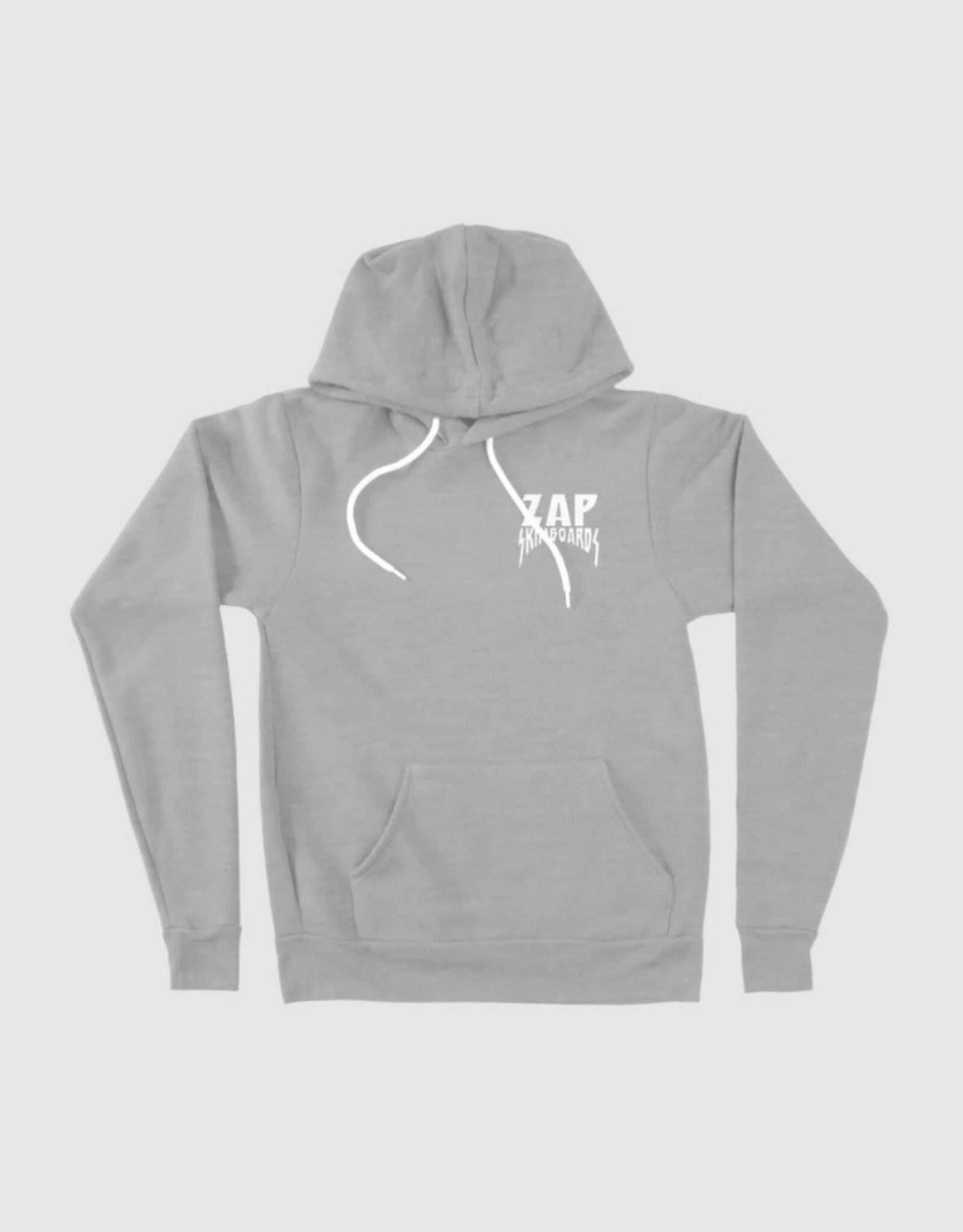 Zap Skimboards Zap Barrel Skull Fleece Hoodie Heather Grey