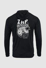 Zap Skimboards Zap Barrel Skull Long Sleeve SPF Hoodie Black