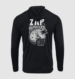 Zap Skimboards Zap Barrel Skull Long Sleeve SPF Hoodie Black