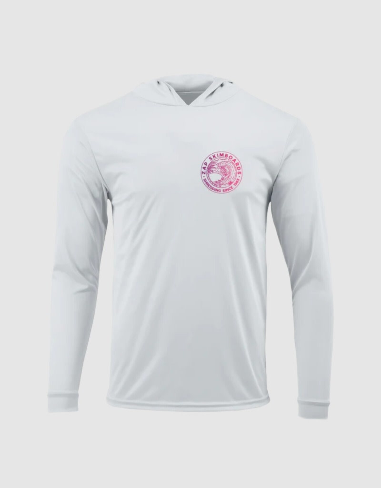 Zap Skimboards Zap Shredder Long Sleeve SPF Hoodie White