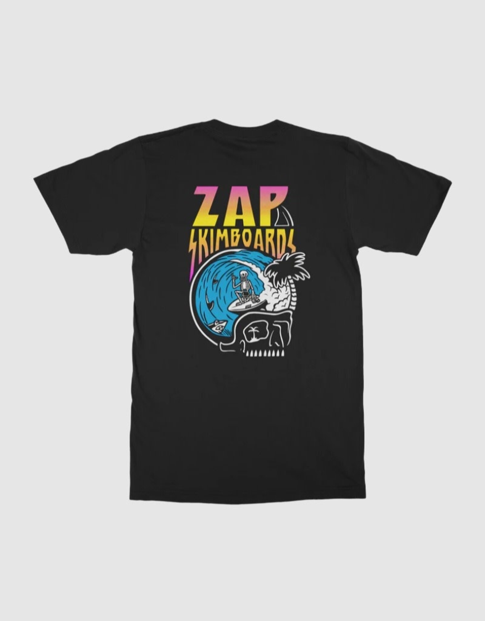 Zap Skimboards Zap Barrel Skull Tee Black