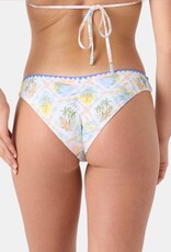 Roxy Roxy Catch My Drift Hipster Shirred Back Bikini Bottoms White/Light Multi