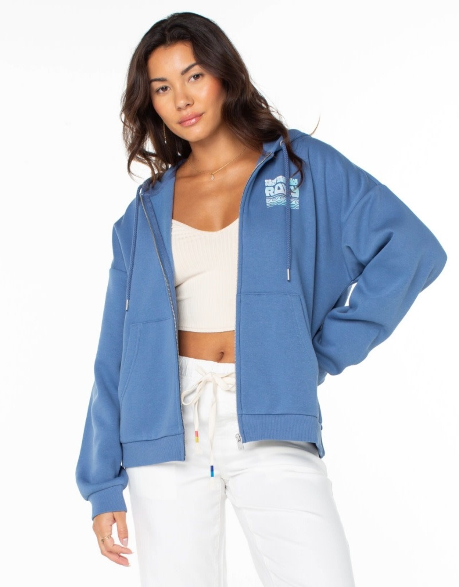 Roxy Roxy Evening Lineup Hoodie Blue Horizon Okinawa