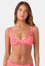 Roxy Roxy Garden Twirl Scoop Bralette Bikini Top Holly Berry