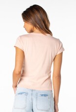 Roxy Roxy Hibiscus Swirl 90s Baby Tee Tropical Peach Hibiscus Swirl