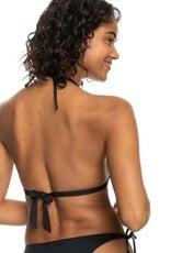 Roxy Roxy Solid Beach Classics Mini Tiki Triangle Bikini Top Anthracite