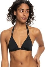 Roxy Roxy Solid Beach Classics Mini Tiki Triangle Bikini Top Anthracite