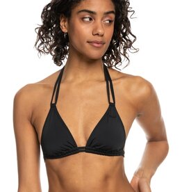 Roxy Roxy Solid Beach Classics Mini Tiki Triangle Bikini Top Anthracite