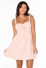 Roxy Roxy Spring Fling Mini Dress Tropical Peach Solid