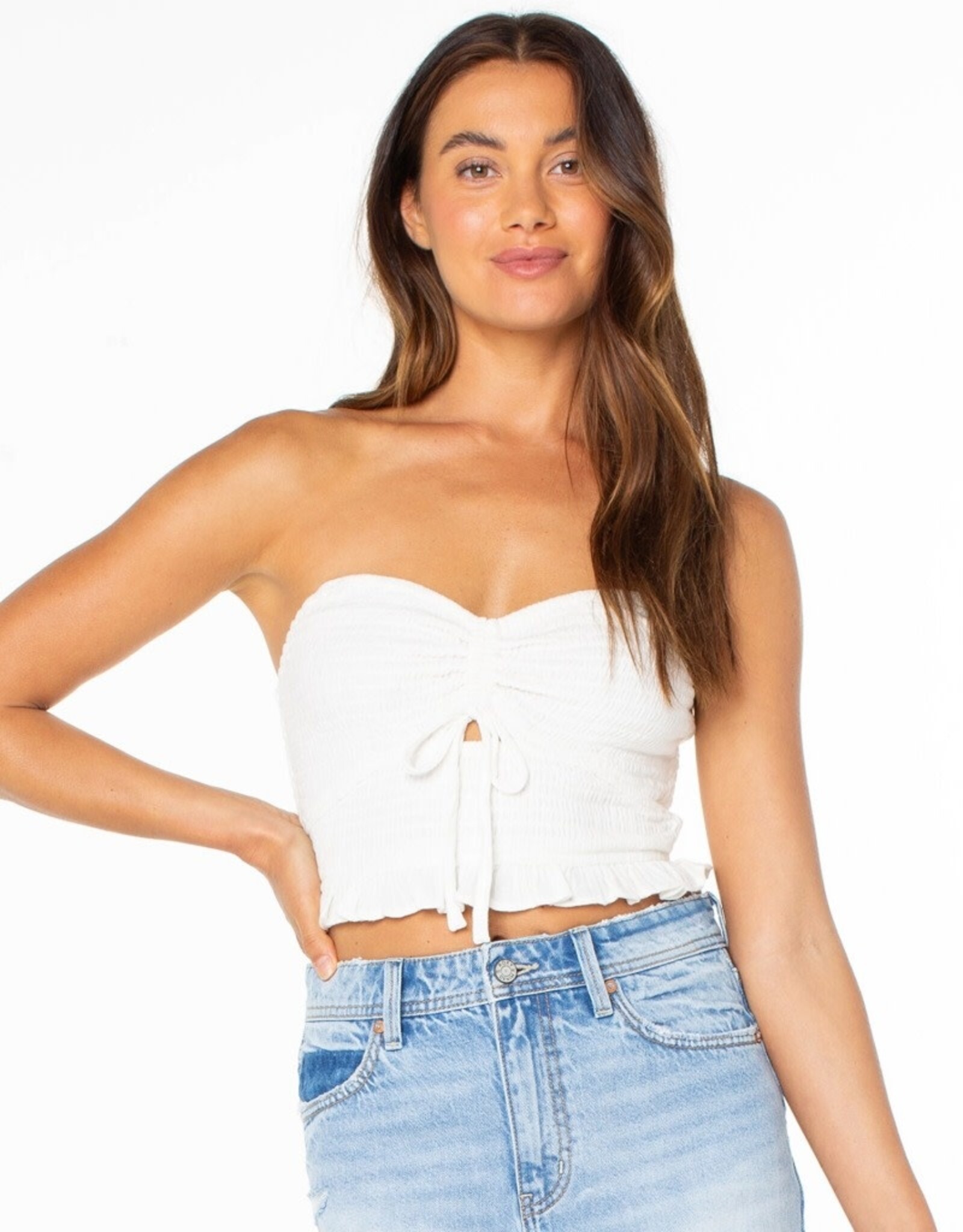 Roxy Roxy Spring Fling Top Cloud Dancer Solid